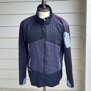 ORTOVOX Black Grey Wool Blend Swiss Mens Sz XL Full Zip Athletic‎ Jacket